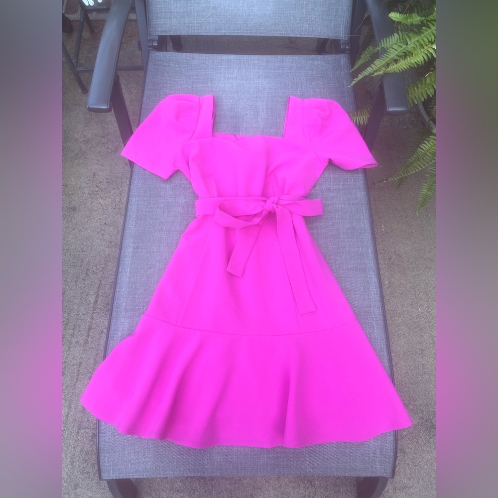 Jade Vibrant Pink Midi Dress
